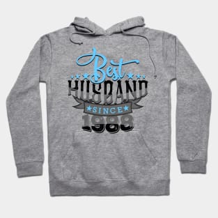 'Best Husband Since 1988' Sweet Wedding Anniversary Gift Hoodie